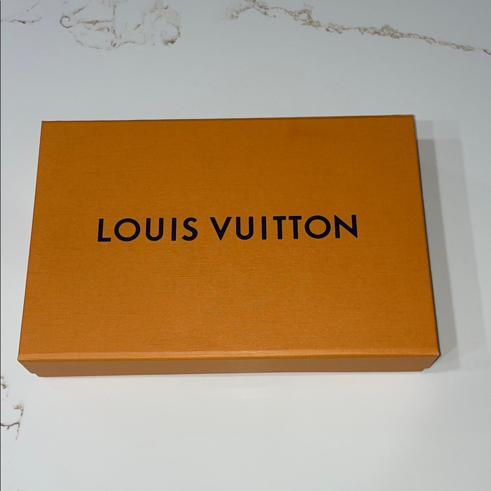 Louis Vuitton Orange Box with Navy Logo